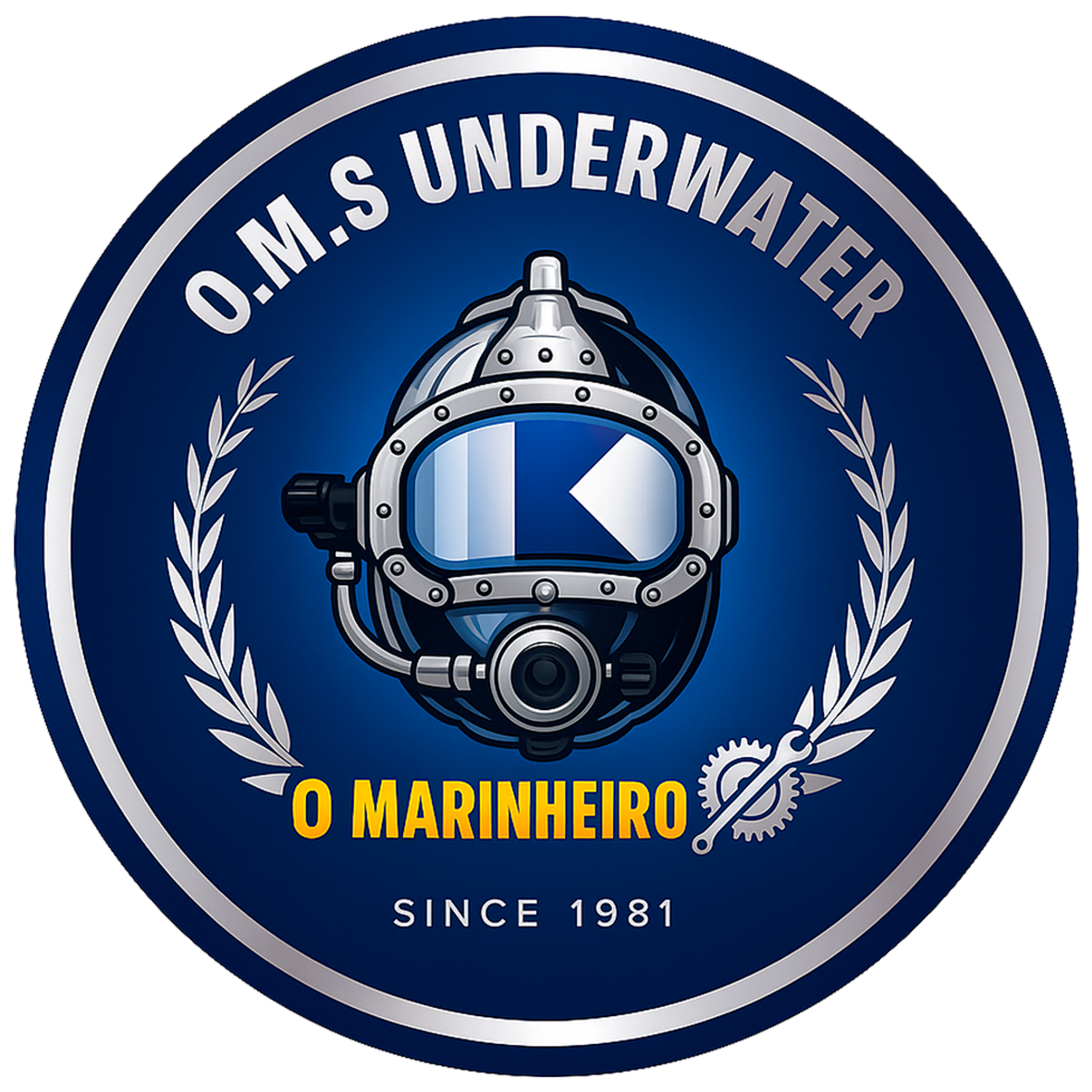Logo oficial da empresa O Marinheiro com selo de qualidade